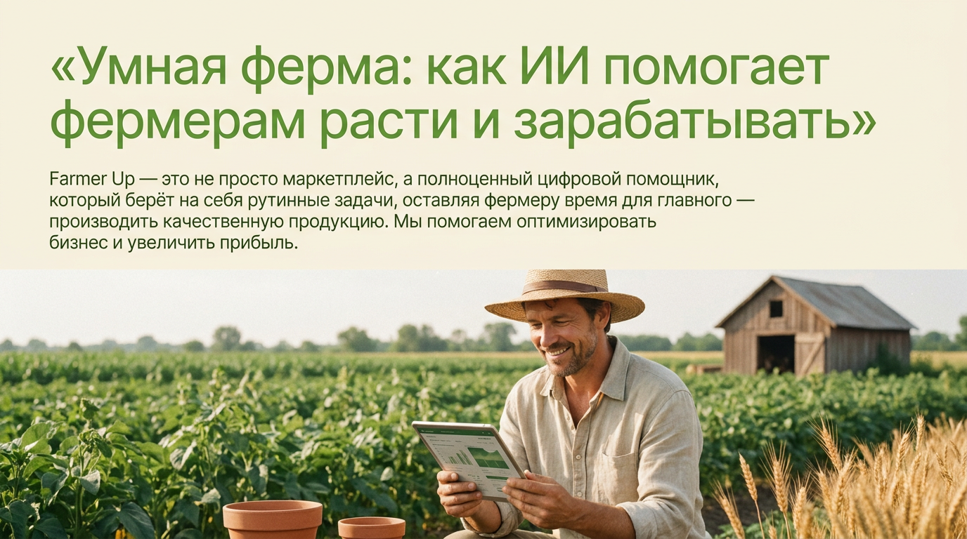 Умная ферма: как ИИ помогает фермерам расти и зарабатывать